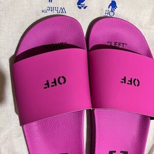 Off-White Magenta Slides